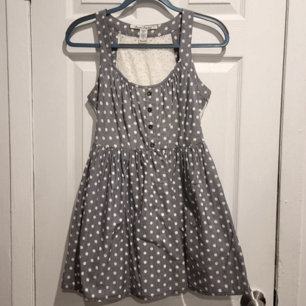 Polka Dot with Lace Dress - American Rag